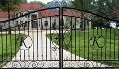 Metal driveway gate installed at a residential entrance, improving security and property access control in {city}, {state}